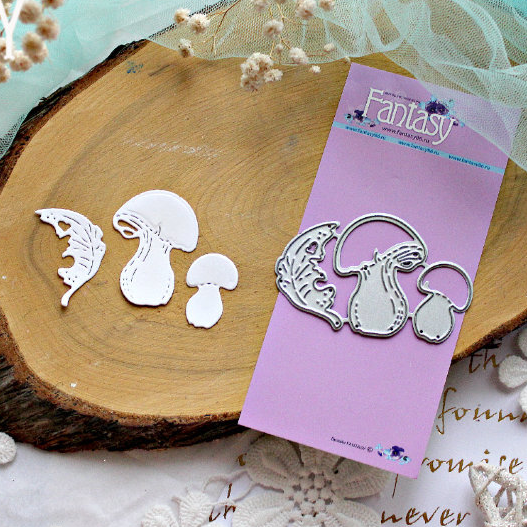 Нож для вырубки Fantasy «Грибы+листик»