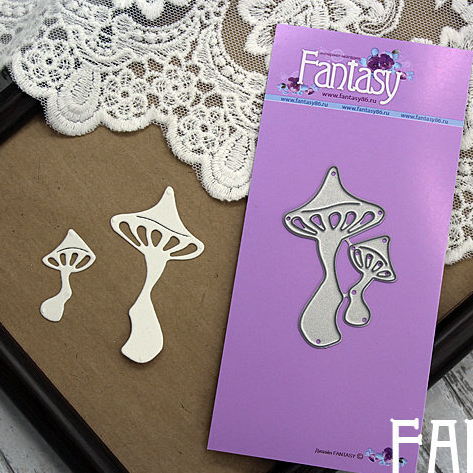 Нож для вырубки Fantasy «Грибочки 823» 2шт