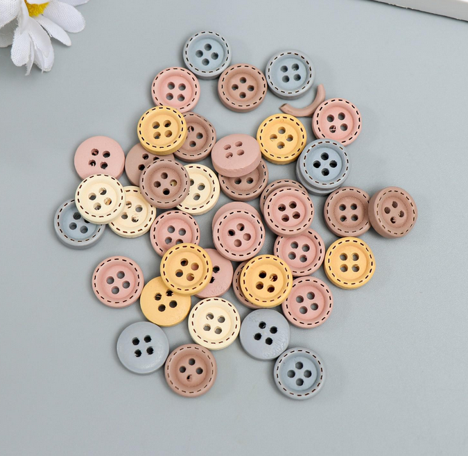 Набор деревянных пуговок "Стиль"