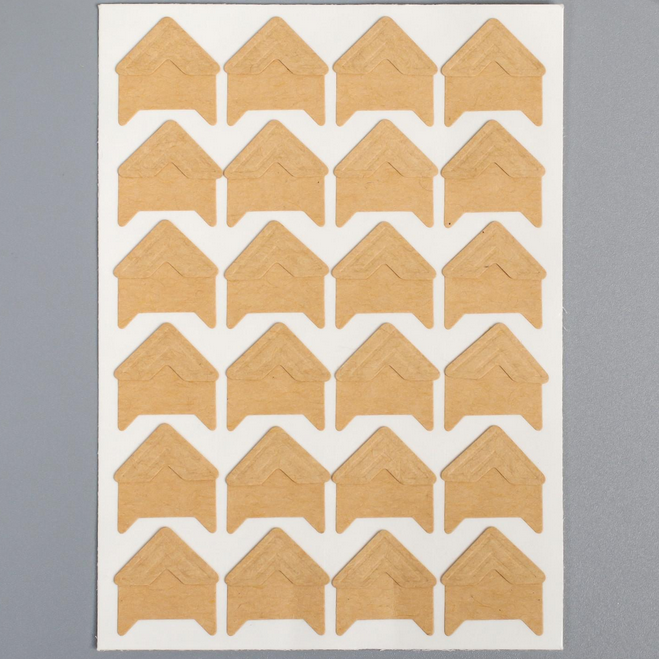 Уголки для фотографий Артузор самоклеящиеся КРАФТ 15 х 15мм