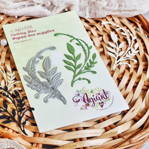 Нож для вырубки Agiart "Веточка Грация"