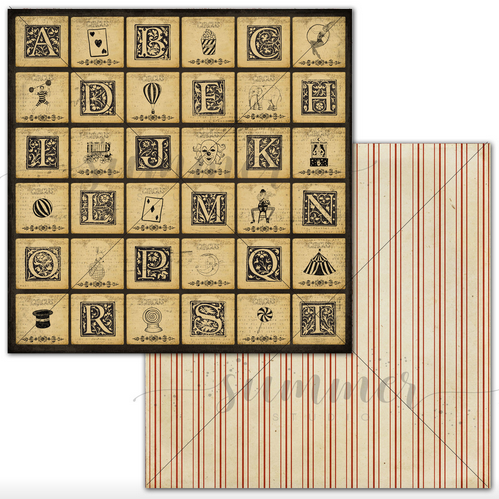 Бумага Summer studio "Circus" Illusion cards (SMST161)