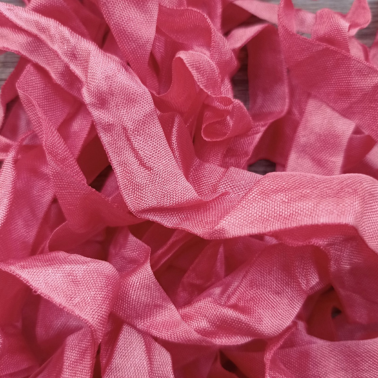 Шебби-лента Красный гранат