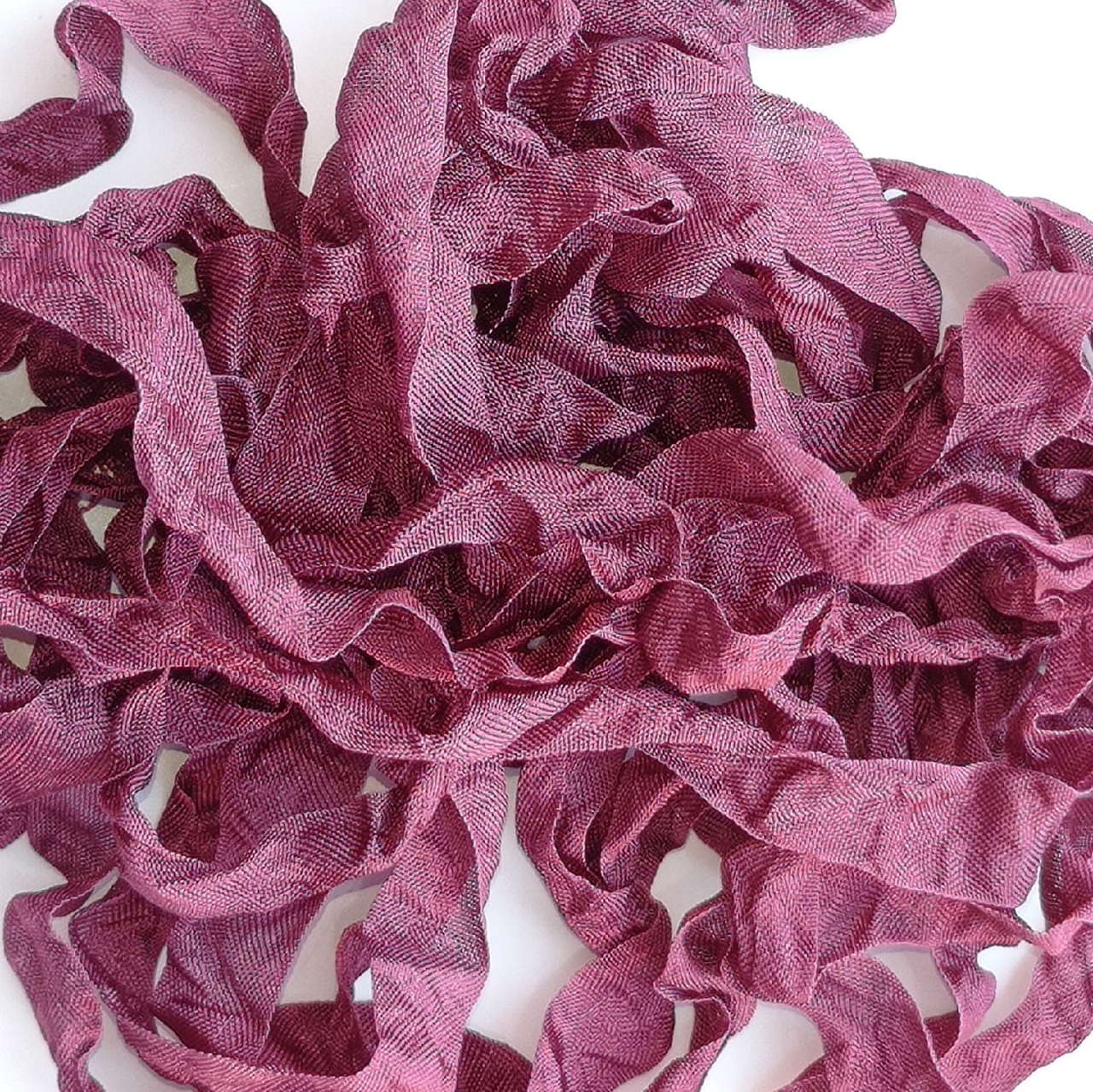 Шебби-лента 5 метров, цвет Вино (238)