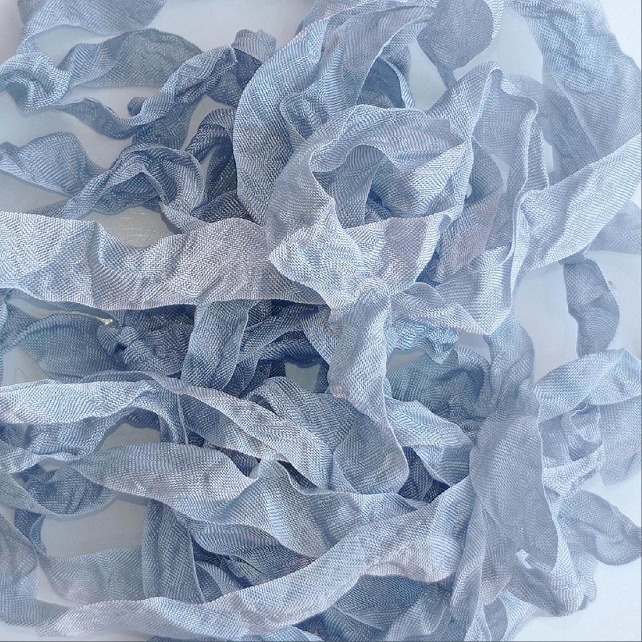 Шебби-лента 5 метров, цвет Морозный голубой (597)