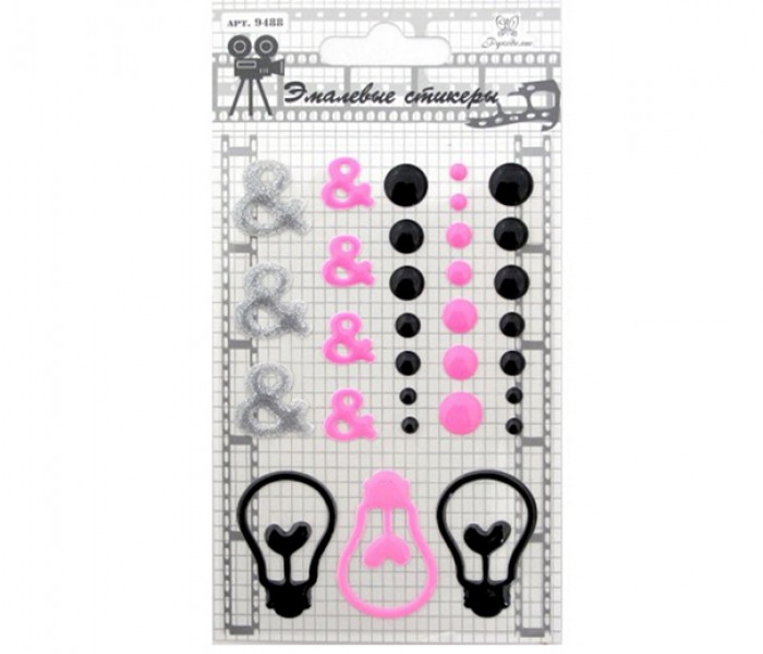 Эмалевые стикеры (дотс) Рукоделие с лампочками
