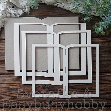 Заготовка из чипборда EasyBusyHobby "Открывая книгу"