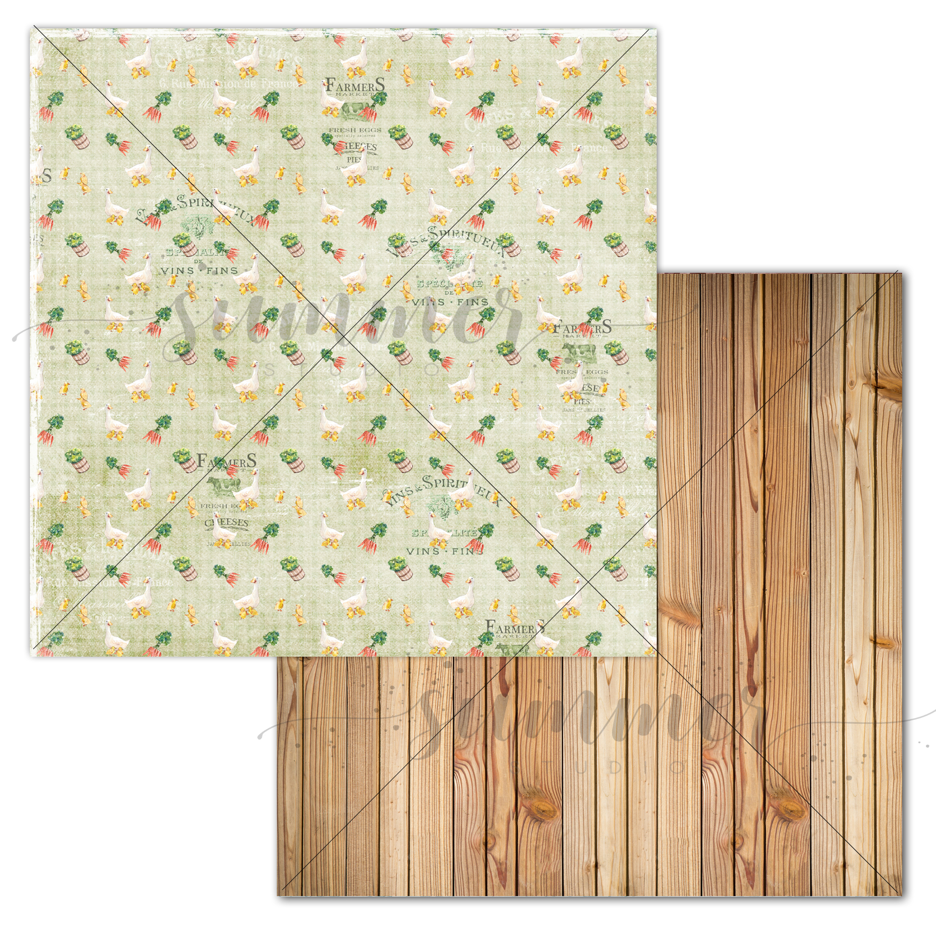 Бумага Summer studio "Farmhouse" Life in the country (SMST175)