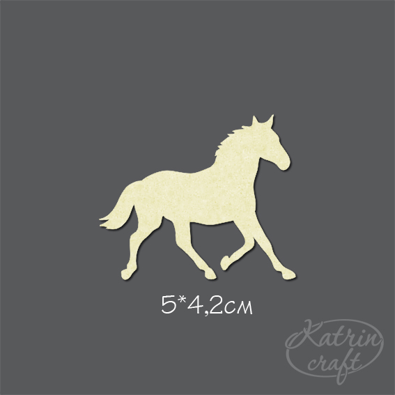 Чипборд "Лошадь №1 маленькая"