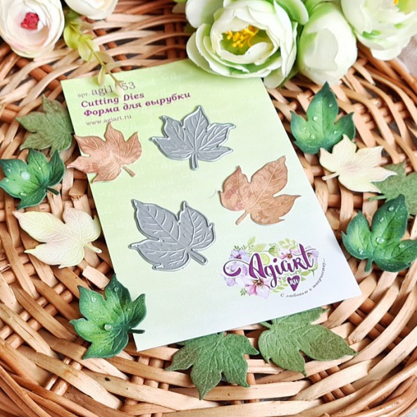 Нож для вырубки Agiart "Листья хлопка"