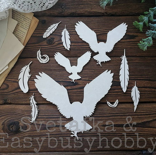 Чипборд EasyBusyHobby "Семейство Сов"