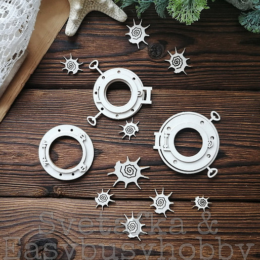 Чипборд EasyBusyHobby "Вода в иллюминаторе видна"