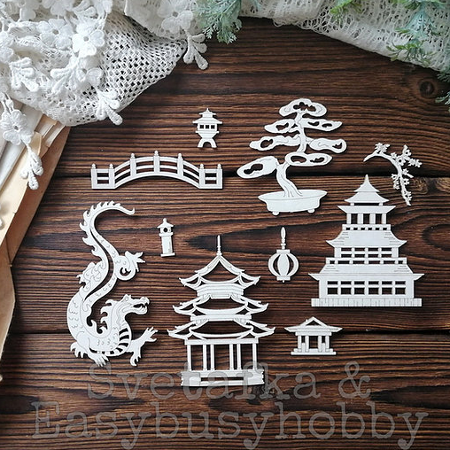 Чипборд EasyBusyHobby "Чайнотаун таун"