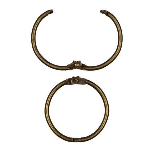 Кольца для альбома 45 мм, цвет античная бронза, 2 шт