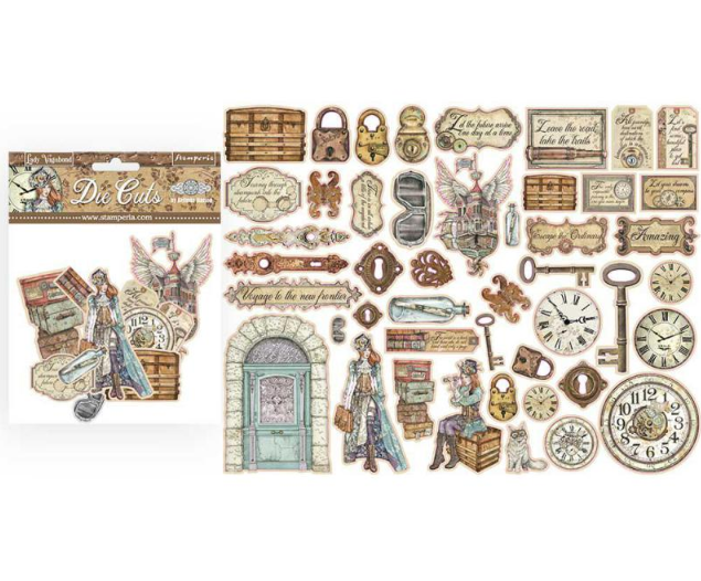 Вырубка из чипборда Stamperia «Lady Vagabond»