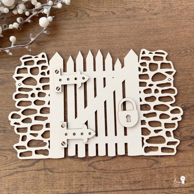 Чипборд LeoMAMMY "Калитка деревянная"