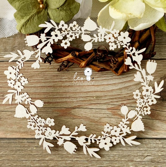 Чипборд LeoMAMMY "Веночек из полевых цветов"