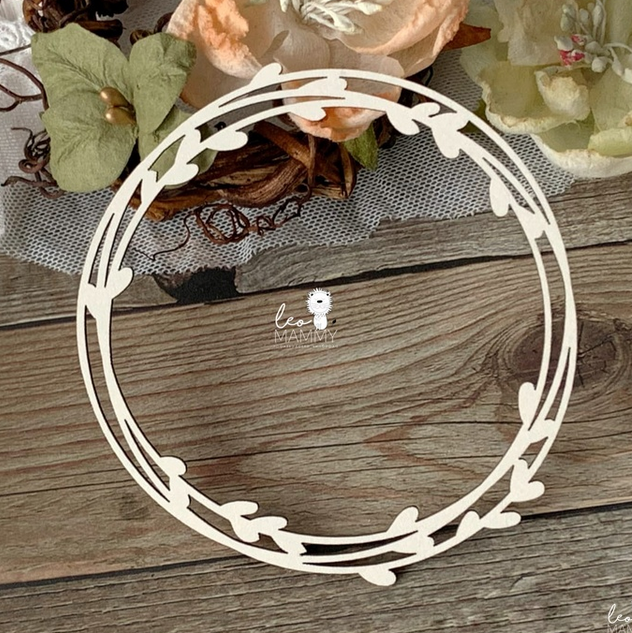 Чипборд LeoMAMMY "Веночек из веточек с почками"