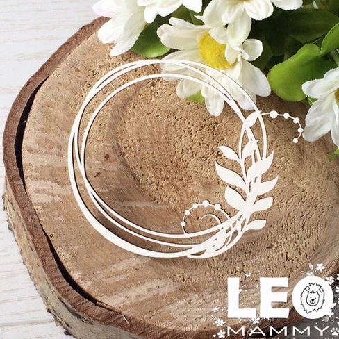 Чипборд LeoMAMMY "Веночек с завитком"