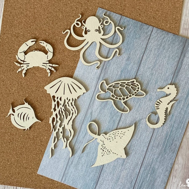 Чипборд "Морские обитатели"