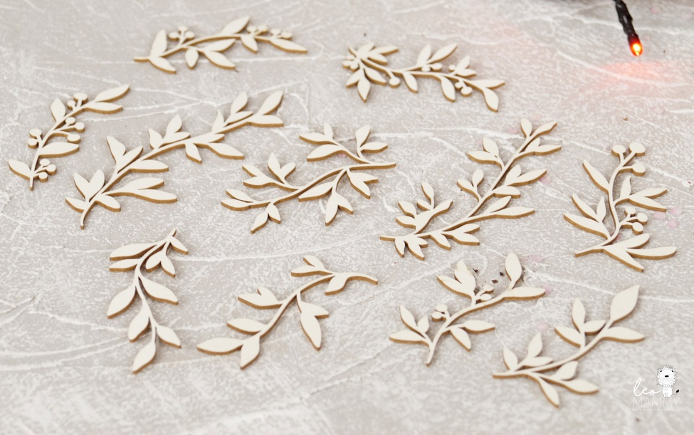 Чипборд LeoMAMMY "Набор веточек №4"