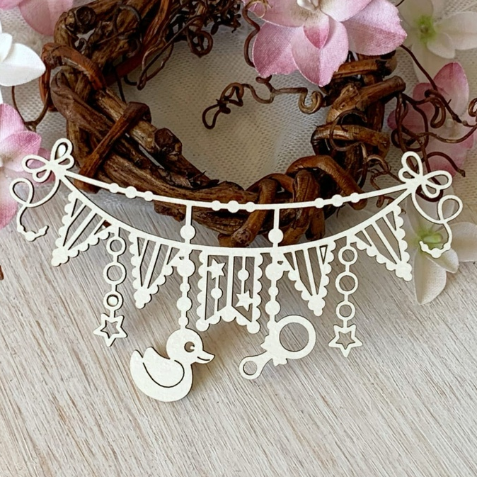 Чипборд LeoMAMMY "Гирлянда с уточкой"