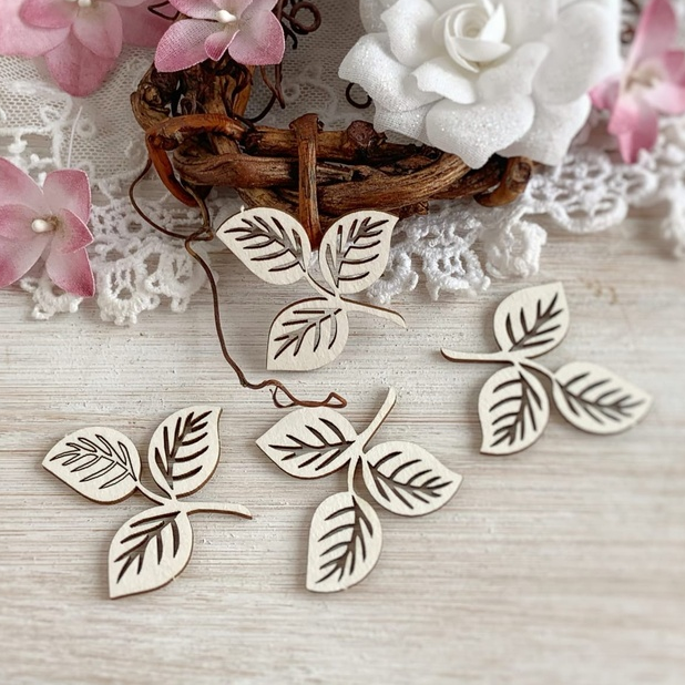 Чипборд LeoMAMMY "Листочки" 4шт