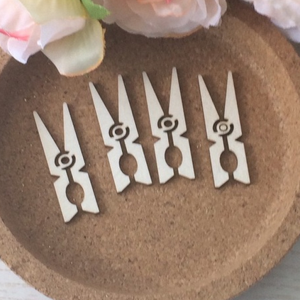 Чипборд LeoMAMMY "Набор прищепочек" 4шт