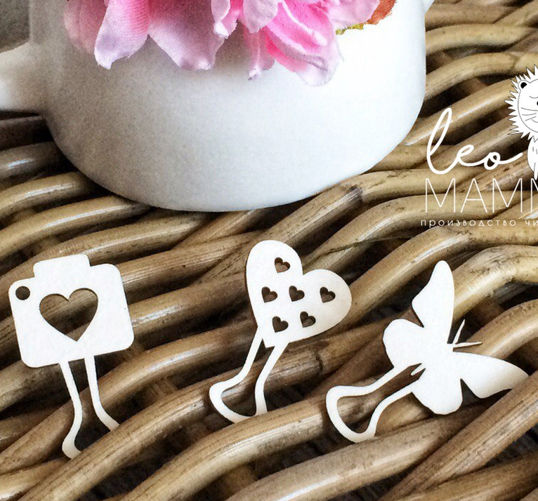 Чипборд LeoMAMMY "Набор из трех скрепочек"