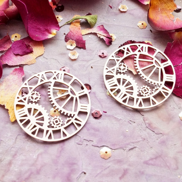 Чипборд LeoMAMMY "Часы" 2шт