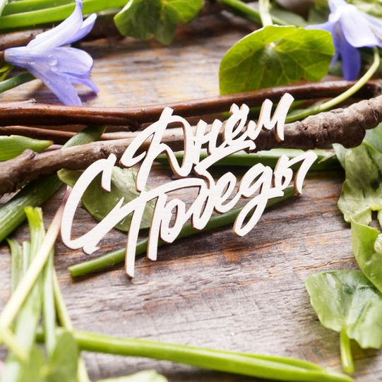 Чипборд LeoMAMMY "Надпись С Днем Победы №1"