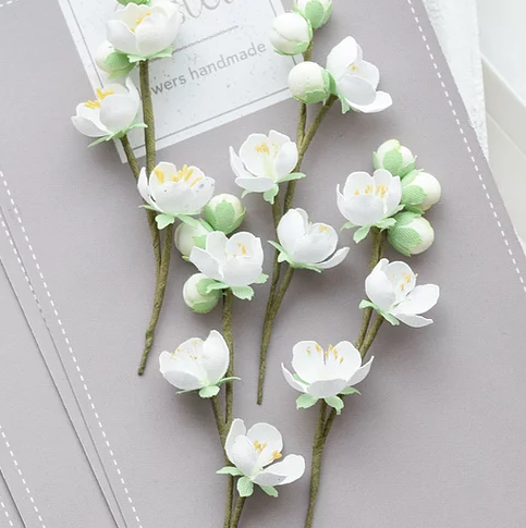 Набор тканевых цветов Pastel Flowers "Веточки яблони"