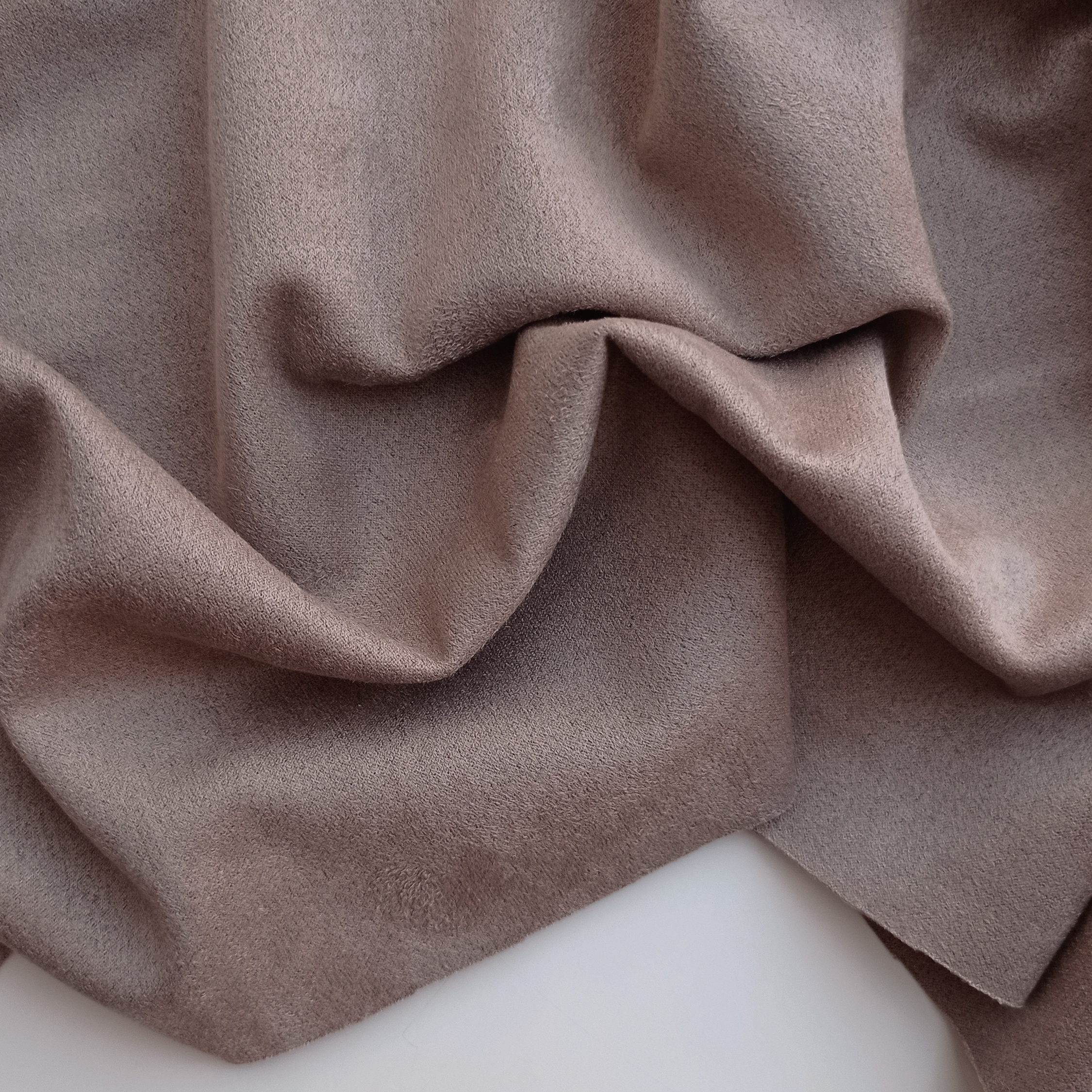 Замша искусственная двусторонняя 32 х 72 см цвет Какао