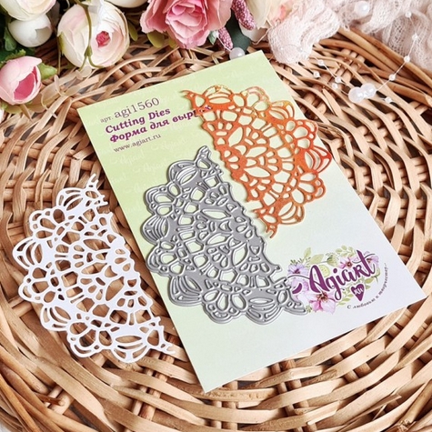 Нож для вырубки Agiart Мотив салфетки "Нежность"
