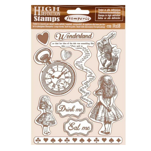Набор штампов 14x18 Stamperia «Alice»