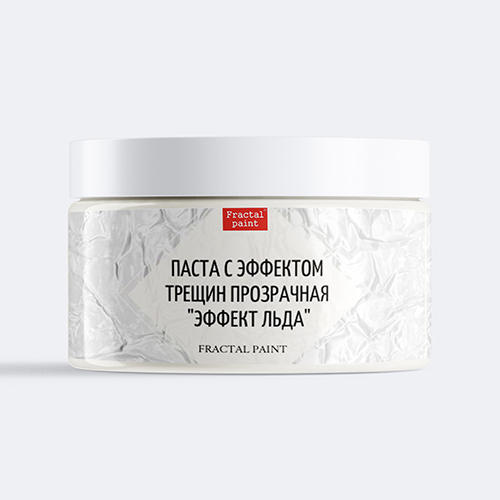Паста с эффектом трещин прозрачная Fractal Paint "Эффект льда" 200ml