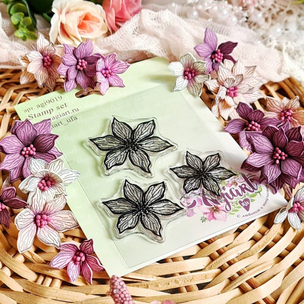 Набор штампов Agiart "Амариллис"
