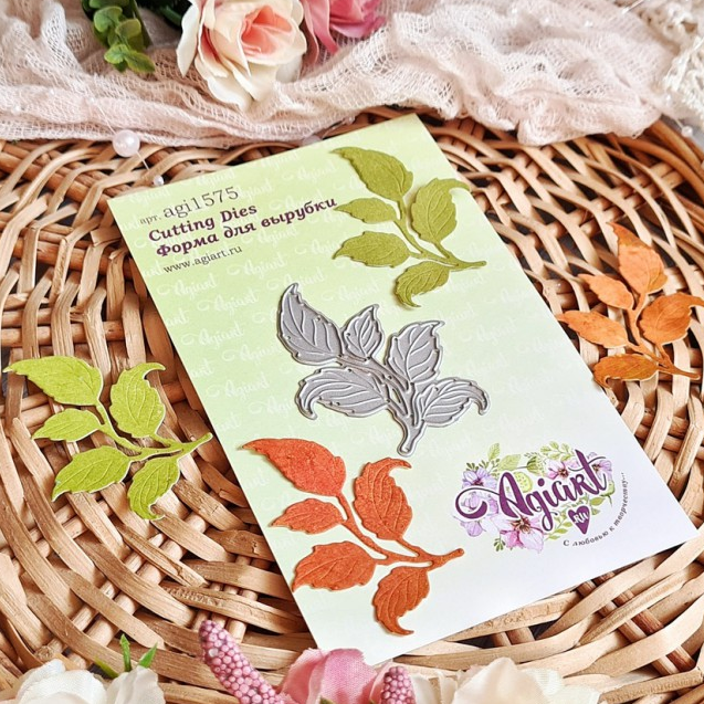 Нож для вырубки Agiart "Веточка камелии"