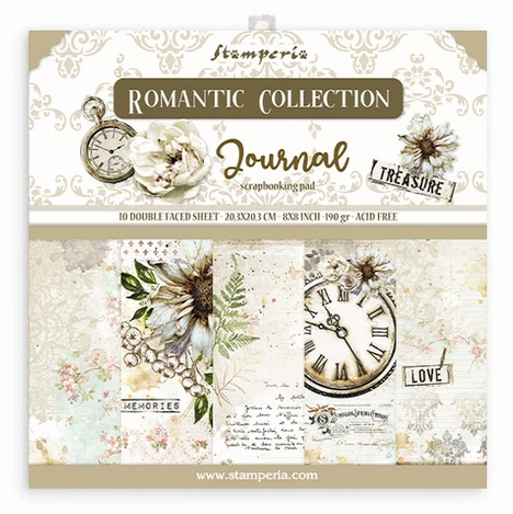 Набор бумаги 20 х 20 см Stamperia «Journal»