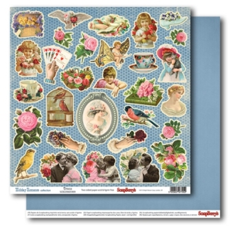 Бумага Scrapberrys " Курортный Роман" Мечты о Прошлом (SB439)