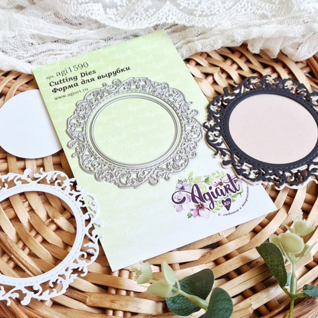 Нож для вырубки Agiart рамка "Флорентийское зеркало"
