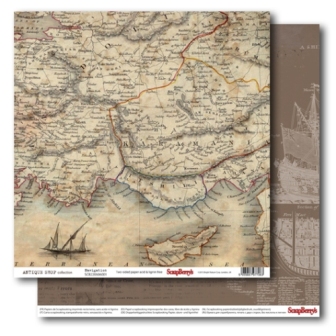 Бумага Scrapberrys " Лавка Древностей" Навигация (SB440)