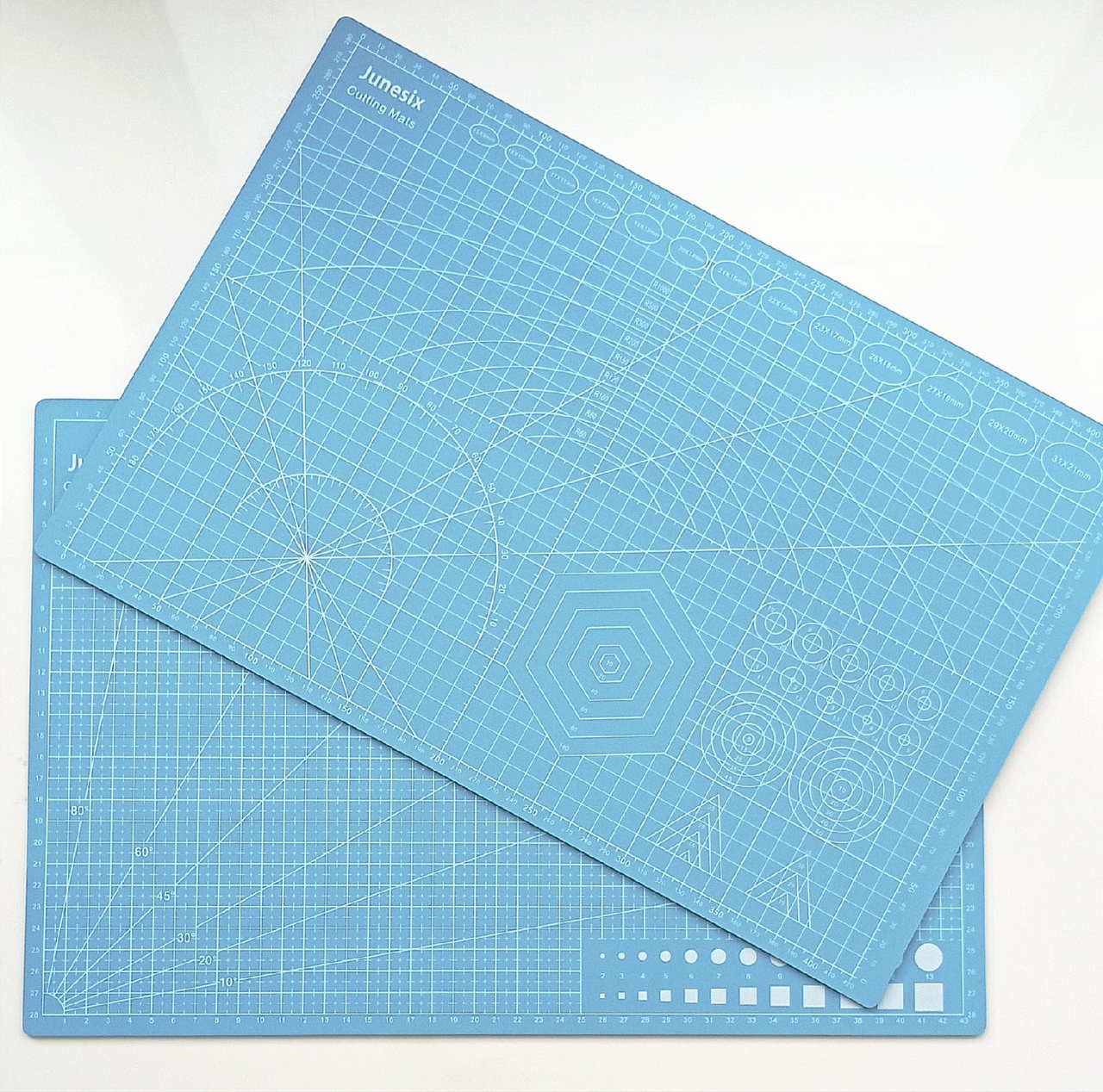 Коврик для резки Junesix 28 х 43 см голубой