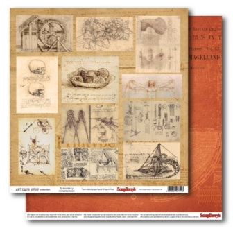Бумага Scrapberrys " Лавка Древностей" Открытия (SB445)