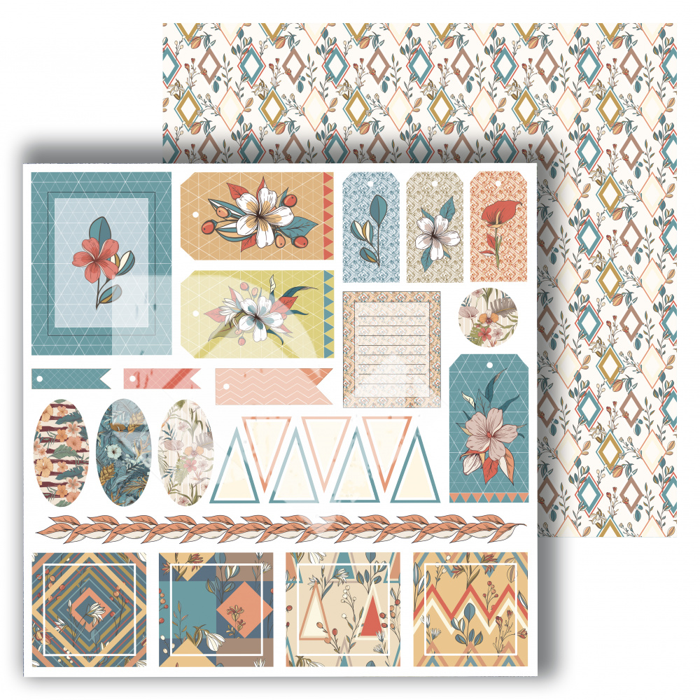 Бумага Dream Light Studio "Exotic Flowers" Карточки (DL60)