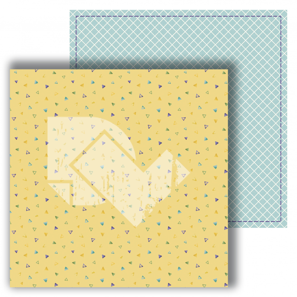 Бумага Dream Light Studio "Dino friends" Клетка (DL62)