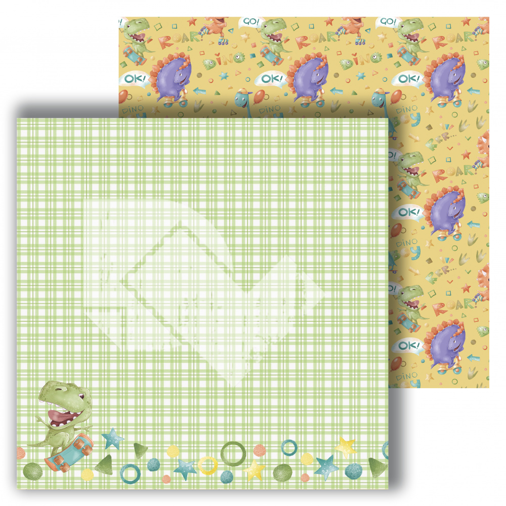 Бумага Dream Light Studio "Dino friends" Party (DL63)