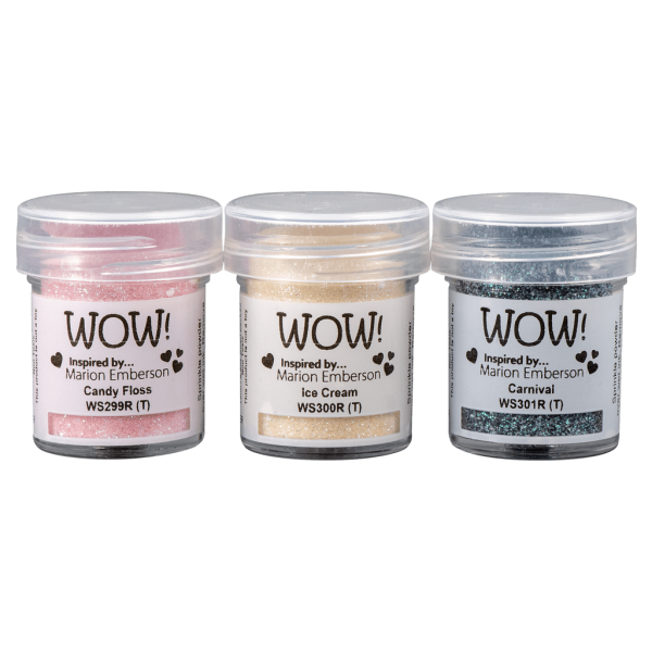 Набор-трио пудр для эмбоссинга WOW! Trios "Fairground"