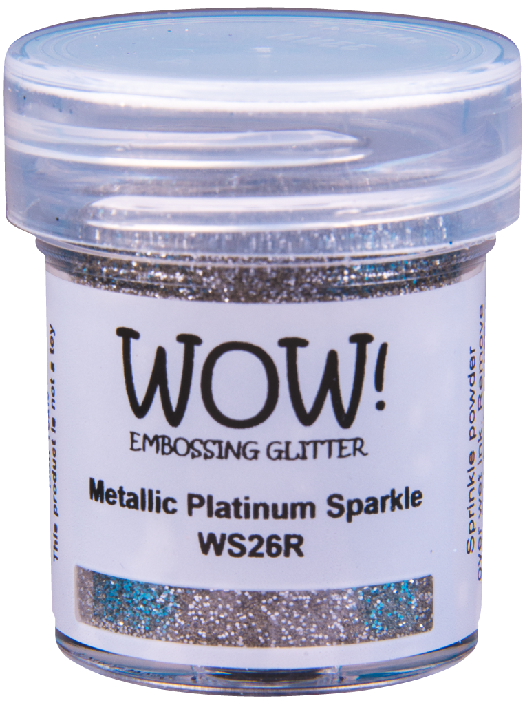 Пудра для эмбоссинга WOW! Metallic Platinum Sparkle Regular