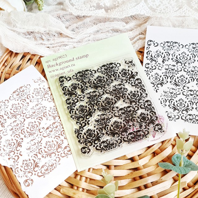 Штамп фоновый Agiart "Дамаск"